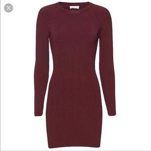 ALC size L Maroon ribbed dress - brand new